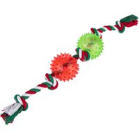 Cuerda con pelotas para perros - 47 x 6,5 x 6,5 cm (L x An x Al) aprox.
Cuerda con pelotas para perros - 47 x 6,5 x 6,5 cm (L x An x Al) aprox.