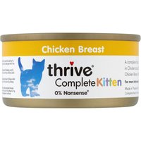 Thrive Complete Kitten comida húmeda para gatitos - Pollo - 12 x 75 g
Thrive Complete Kitten comida húmeda para gatitos - Pollo - 12 x 75 g