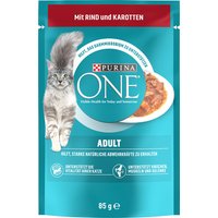 Pack ahorro: Purina ONE 48 / 52 x 85 g - 52 x 85 g - Adulto con vacuno y zanahoria
Pack ahorro: Purina ONE 48 / 52 x 85 g - 52 x 85 g - Adulto con vacuno y zanahoria