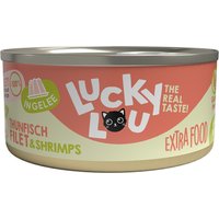 Lucky Lou Extrafood en gelatina 18 x 70 g - Atún y gambas
Lucky Lou Extrafood en gelatina 18 x 70 g - Atún y gambas