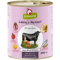 GranataPet Liebling's Mahlzeit 6 x 800 g - Vacuno Angus con calabaza
GranataPet Liebling's Mahlzeit 6 x 800 g - Vacuno Angus con calabaza