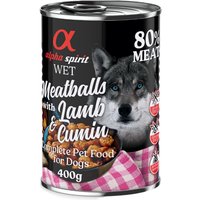 alpha spirit Albóndigas para perros 6 x 400 g - Cordero y comino
alpha spirit Albóndigas para perros 6 x 400 g - Cordero y comino
