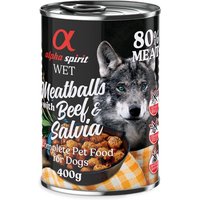 alpha spirit Albóndigas para perros 6 x 400 g - Vacuno y salvia
alpha spirit Albóndigas para perros 6 x 400 g - Vacuno y salvia