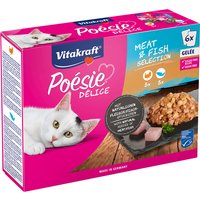 Vitakraft Poésie DéliSauce 6 x 85 g en bolsitas - Pack mixto - Selección de carne y pescado
Vitakraft Poésie DéliSauce 6 x 85 g en bolsitas - Pack mixto - Selección de carne y pescado