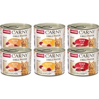 Animonda Carny Single Protein Adult 6 x 200 g/400 g/800 g - Pack de prueba - 6 x 200 g
Animonda Carny Single Protein Adult 6 x 200 g/400 g/800 g - Pack de prueba - 6 x 200 g