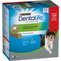 PURINA Dentalife snacks dentales para perros medianos (12-25 kg) - 24 barritas (8 x 69 g)
PURINA Dentalife snacks dentales para perros medianos (12-25 kg) - 24 barritas (8 x 69 g)