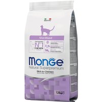 Monge Natural Superpremium Sterilised con pollo pienso para gatos - Pack % - 3 x 1,5 kg
Monge Natural Superpremium Sterilised con pollo pienso para gatos - Pack % - 3 x 1,5 kg