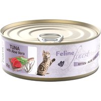 Feline Finest 6 x 85 g comida húmeda para gatos - Kitten atún con aloe
Feline Finest 6 x 85 g comida húmeda para gatos - Kitten atún con aloe