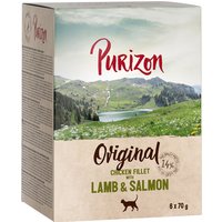 Purizon Adult 6 x 70 g comida húmeda para gatos, sin cereales - Filete de pollo con cordero y salmón
Purizon Adult 6 x 70 g comida húmeda para gatos, sin cereales - Filete de pollo con cordero y salmón