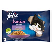 Felix Fantastic Junior 4 x 85 g - Salmón y pollo
Felix Fantastic Junior 4 x 85 g - Salmón y pollo