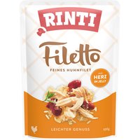 RINTI Filetto Pouch en gelatina 48 x 100 g - Pack ahorro - Pollo con corazón
RINTI Filetto Pouch en gelatina 48 x 100 g - Pack ahorro - Pollo con corazón