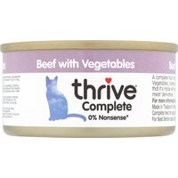 Thrive Complete comida húmeda para gatos 24 x 75 g - Vacuno con verduras
Thrive Complete comida húmeda para gatos 24 x 75 g - Vacuno con verduras