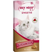 My Star is a Sweetie Creamy Snack Superfood con pavo y arándanos para gatos - 8 x 15 g
My Star is a Sweetie Creamy Snack Superfood con pavo y arándanos para gatos - 8 x 15 g