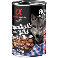 alpha spirit Albóndigas para perros 6 x 400 g - Jabalí y tomillo
alpha spirit Albóndigas para perros 6 x 400 g - Jabalí y tomillo
