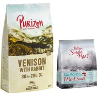 Purizon 12 kg pienso para perros + 1,8 kg Single Meat ¡gratis! - Adult Carne de caza con conejo
Purizon 12 kg pienso para perros + 1,8 kg Single Meat ¡gratis! - Adult Carne de caza con conejo