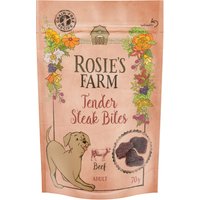 Rosie's Farm Snacks Mini Steak Bites, con vacuno - 3 x 70 g 
Rosie's Farm Snacks Mini Steak Bites, con vacuno - 3 x 70 g