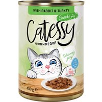 Catessy Bocaditos 24 x 400 g en latas - Pack Ahorro - Conejo y pavo en salsa
Catessy Bocaditos 24 x 400 g en latas - Pack Ahorro - Conejo y pavo en salsa