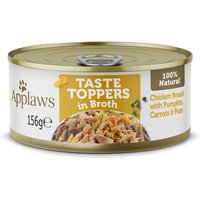 Applaws Taste Toppers con caldo latas para perros 6 x 156 g - Pollo con verduras 
Applaws Taste Toppers con caldo latas para perros 6 x 156 g - Pollo con verduras