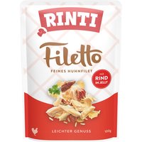 RINTI Filetto Pouch en gelatina 48 x 100 g - Pack ahorro - Pollo con vacuno
RINTI Filetto Pouch en gelatina 48 x 100 g - Pack ahorro - Pollo con vacuno