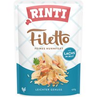 RINTI Filetto Pouch en gelatina 48 x 100 g - Pack ahorro - Pollo con salmón
RINTI Filetto Pouch en gelatina 48 x 100 g - Pack ahorro - Pollo con salmón