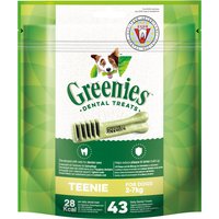 Greenies snacks dentales para perros 170 g / 340 g - Teenie: Pack % - 3 x 43 uds. (1020 g)
Greenies snacks dentales para perros 170 g / 340 g - Teenie: Pack % - 3 x 43 uds. (1020 g)