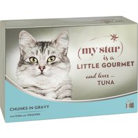 My Star Bocaditos en salsa Gourmet en latas 12 x 85 g para gatos - Atún con tomate
My Star Bocaditos en salsa Gourmet en latas 12 x 85 g para gatos - Atún con tomate