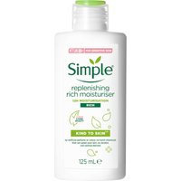 Питательный увлажняющий крем Simple Replenishing Rich Moisturiser 125 мл
Питательный увлажняющий крем Simple Replenishing Rich Moisturiser 125 мл
