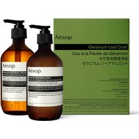 Aesop Geranium Leaf Body Cleanser and Balm Duet 
Aesop Geranium Leaf Body Cleanser and Balm Duet
