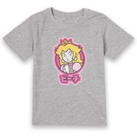 Nintendo Super Mario Peach Kanji Kids' T-Shirt - Grey - 9-10 Years
Nintendo Super Mario Peach Kanji Kids' T-Shirt - Grey - 9-10 Years