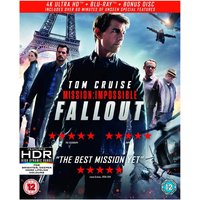 Mission: Impossible - Fallout - 4K Ultra HD (4KUHD + Blu-ray + Bonus Disc)
Mission: Impossible - Fallout - 4K Ultra HD (4KUHD + Blu-ray + Bonus Disc)