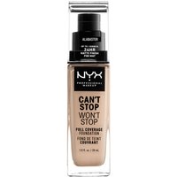 Тональная основа NYX Professional Makeup Can't Stop Won't Stop 24 Hour Foundation (различные оттенки) - Alabaster 
Тональная основа NYX Professional Makeup Can't Stop Won't Stop 24 Hour Foundation (различные оттенки) - Alabaster