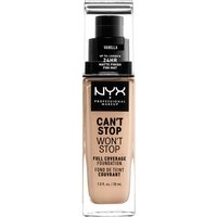 Тональная основа NYX Professional Makeup Can't Stop Won't Stop 24 Hour Foundation (различные оттенки) - Vanilla
Тональная основа NYX Professional Makeup Can't Stop Won't Stop 24 Hour Foundation (различные оттенки) - Vanilla