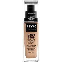 Тональная основа NYX Professional Makeup Can't Stop Won't Stop 24 Hour Foundation (различные оттенки) - Medium Olive 
Тональная основа NYX Professional Makeup Can't Stop Won't Stop 24 Hour Foundation (различные оттенки) - Medium Olive