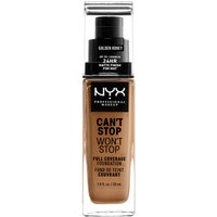 Тональная основа NYX Professional Makeup Can't Stop Won't Stop 24 Hour Foundation (различные оттенки) - Golden Honey
Тональная основа NYX Professional Makeup Can't Stop Won't Stop 24 Hour Foundation (различные оттенки) - Golden Honey