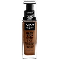 Тональная основа NYX Professional Makeup Can't Stop Won't Stop 24 Hour Foundation (различные оттенки) - Cappuccino
Тональная основа NYX Professional Makeup Can't Stop Won't Stop 24 Hour Foundation (различные оттенки) - Cappuccino