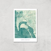 City Art Coloured San Diego Map Art Print - A4 - Print Only, Multi
City Art Coloured San Diego Map Art Print - A4 - Print Only, Multi