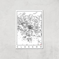 City Art Black and White Glasgow Map Art Print - A3 - Print Only, Multi
City Art Black and White Glasgow Map Art Print - A3 - Print Only, Multi