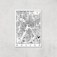 City Art Black and White Moscow Map Art Print - A3 - Print Only, Multi
City Art Black and White Moscow Map Art Print - A3 - Print Only, Multi