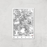City Art Black and White Berlin Map Art Print - A3 - Print Only, Multi
City Art Black and White Berlin Map Art Print - A3 - Print Only, Multi