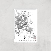 City Art Black and White Copenhagen Map Art Print - A3 - Print Only, Multi
City Art Black and White Copenhagen Map Art Print - A3 - Print Only, Multi