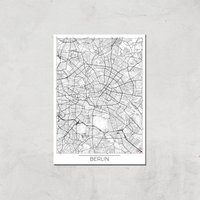 City Art Black and White Outlined Berlin Map Art Print - A3 - Print Only, Multi
City Art Black and White Outlined Berlin Map Art Print - A3 - Print Only, Multi