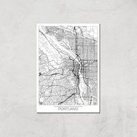 City Art Black and White Outlined Portland Map Art Print - A3 - Print Only, Multi
City Art Black and White Outlined Portland Map Art Print - A3 - Print Only, Multi