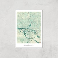 City Art Coloured Hamburg Map Art Print - A3 - Print Only, Multi
City Art Coloured Hamburg Map Art Print - A3 - Print Only, Multi