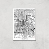 City Art Black and White Outlined Houston Map Art Print - A4 - Print Only, Multi
City Art Black and White Outlined Houston Map Art Print - A4 - Print Only, Multi