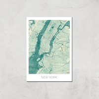 City Art Coloured New York Map Art Print - A3 - Print Only, Multi
City Art Coloured New York Map Art Print - A3 - Print Only, Multi