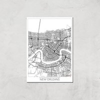 City Art Black and White Outlined New orleans Map Art Print - A3 - Print Only, Multi
City Art Black and White Outlined New orleans Map Art Print - A3 - Print Only, Multi