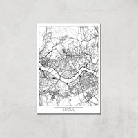 City Art Black and White Outlined Seoul Map Art Print - A4 - Print Only, Multi
City Art Black and White Outlined Seoul Map Art Print - A4 - Print Only, Multi