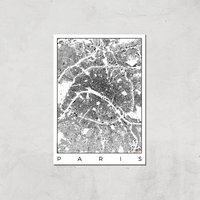 City Art Black and White Paris Map Art Print - A3 - Print Only, Multi
City Art Black and White Paris Map Art Print - A3 - Print Only, Multi