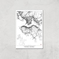 City Art Black and White Outlined Hong Kong Map Art Print - A4 - Print Only, Multi
City Art Black and White Outlined Hong Kong Map Art Print - A4 - Print Only, Multi