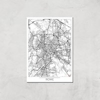 City Art Black and White Outlined Rome Map Art Print - A4 - Print Only, Multi
City Art Black and White Outlined Rome Map Art Print - A4 - Print Only, Multi